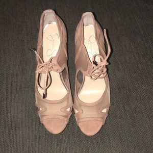 Jessica Simpson Pink Suede Heels